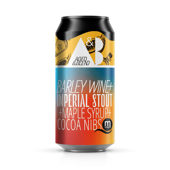 Aged&Blend Barley Wine + Imperial Stout Laphroaig BA with maple syrup and cocoa beans